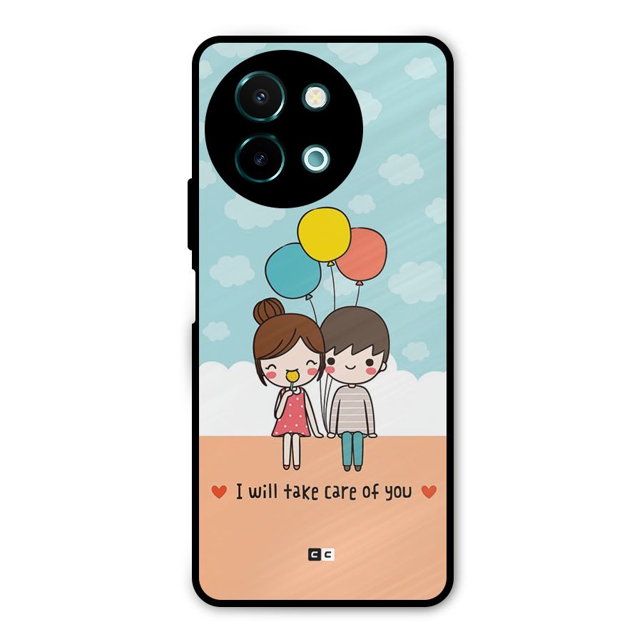 Promise To Care Metal Back Case for Vivo Y58