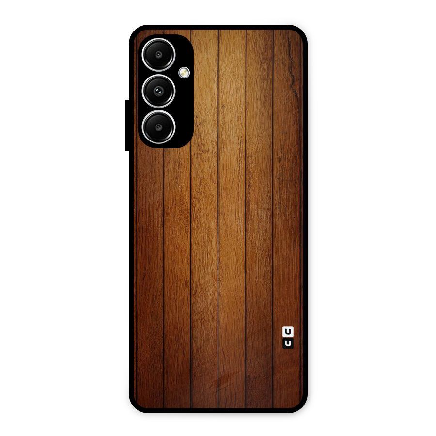 Proper Brown Wood Metal Back Case for Galaxy A05s