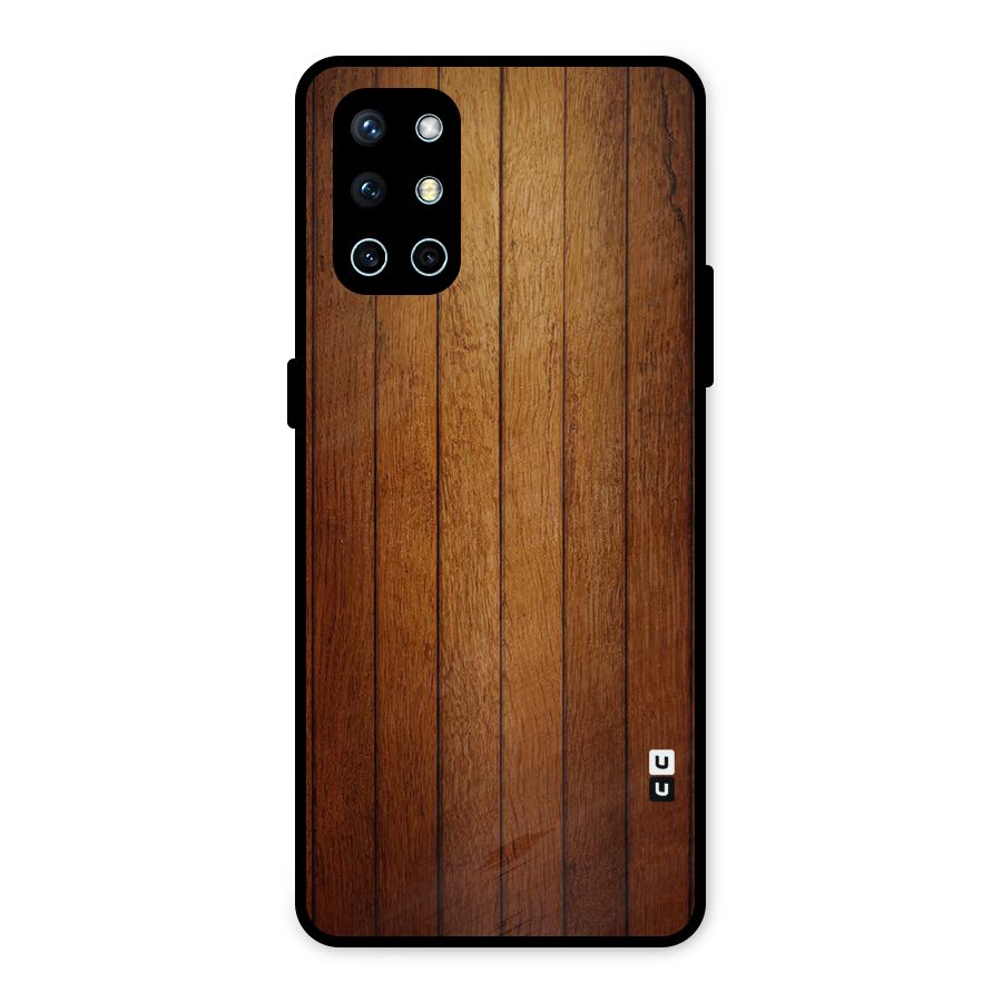 Proper Brown Wood Metal Back Case for OnePlus 9R