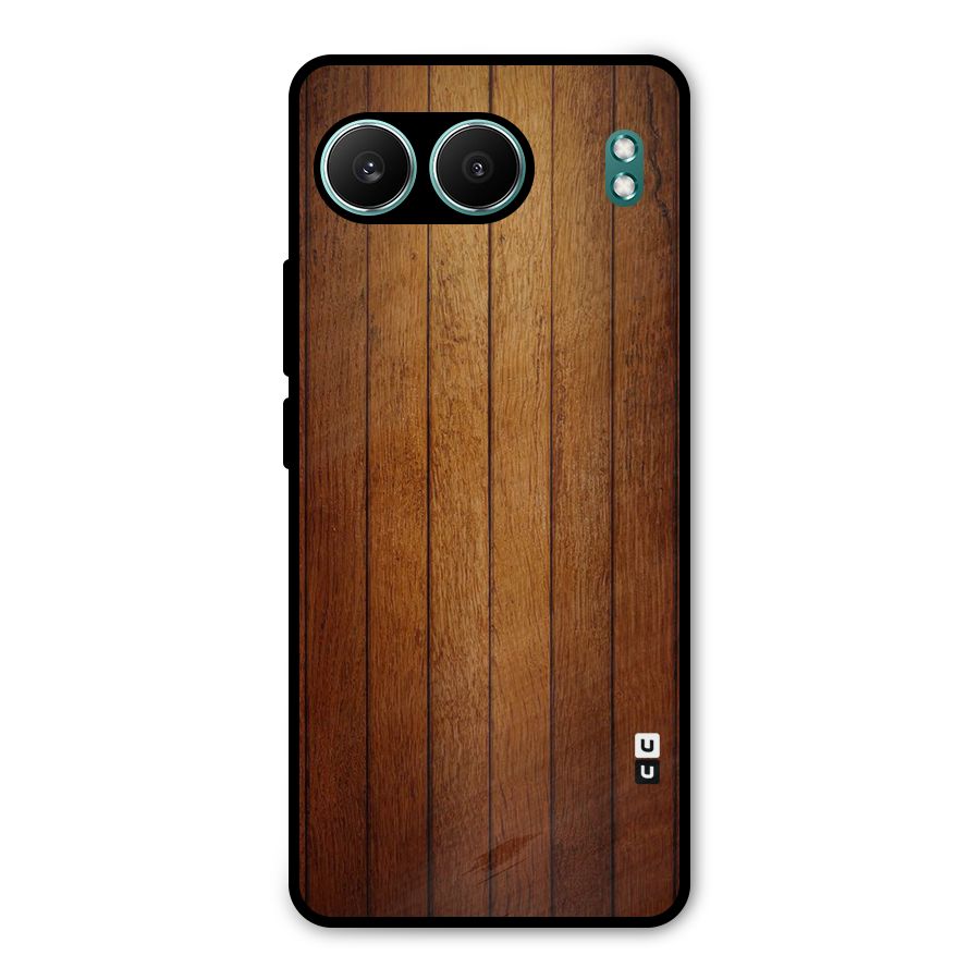 Proper Brown Wood Metal Back Case for OnePlus Nord 4