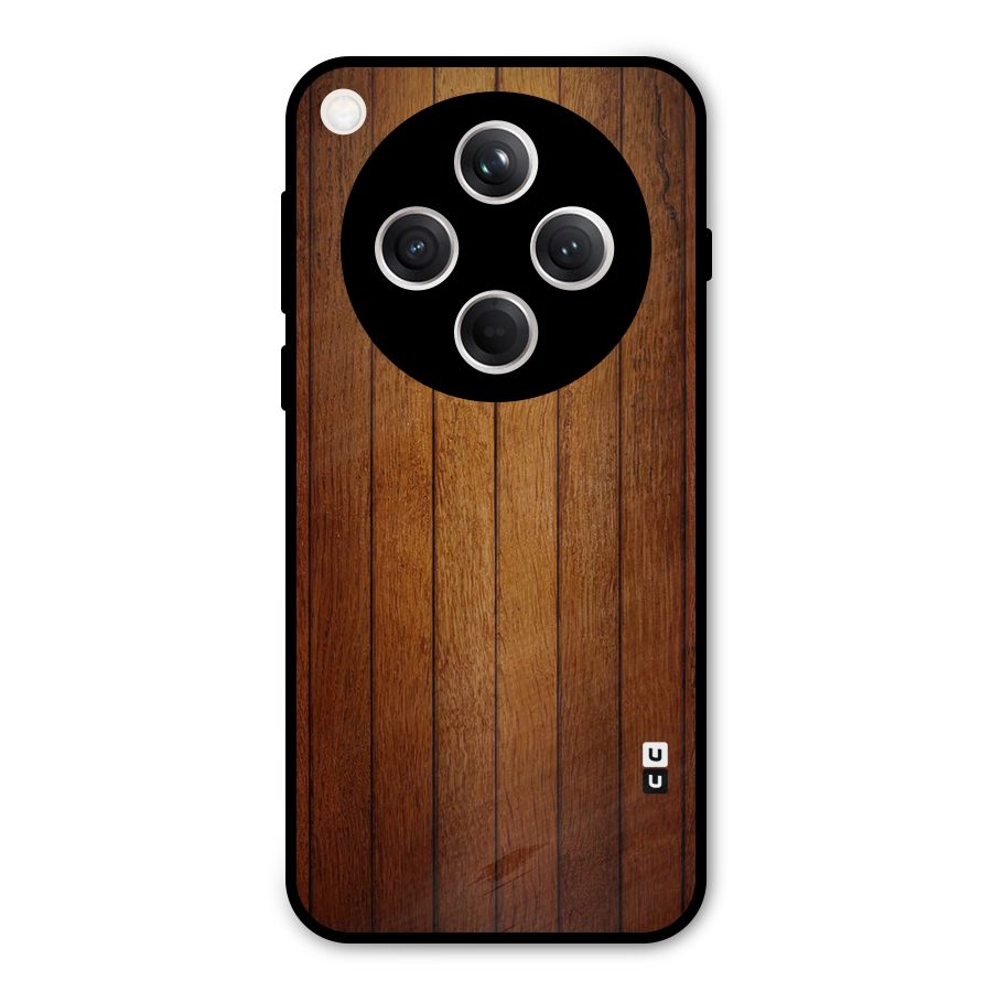 Proper Brown Wood Metal Back Case for Oppo Find X8