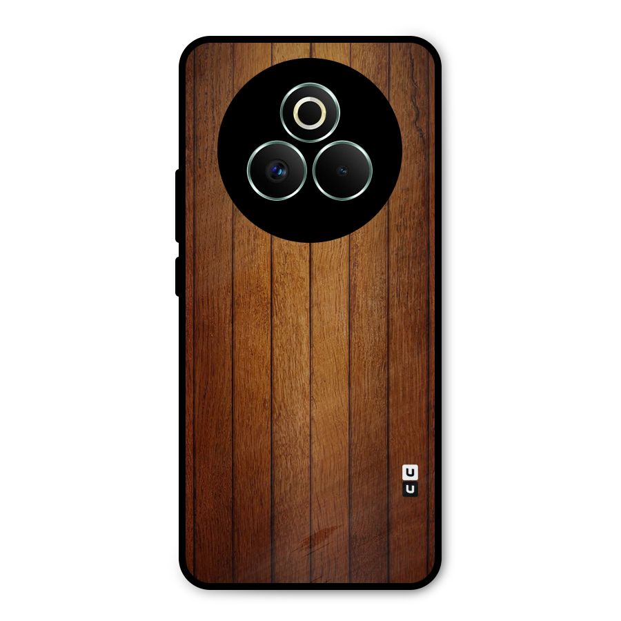 Proper Brown Wood Metal Back Case for Realme P3 Pro