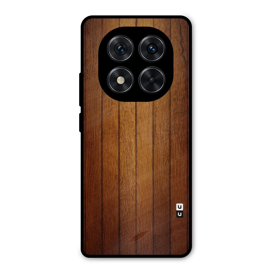 Proper Brown Wood Metal Back Case for Redmi Note 14 Pro 5G