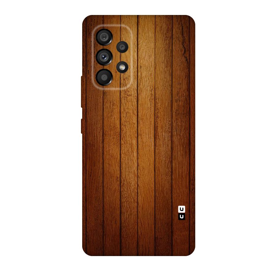 Proper Brown Wood Original Polycarbonate Back Case for Galaxy A53 5G