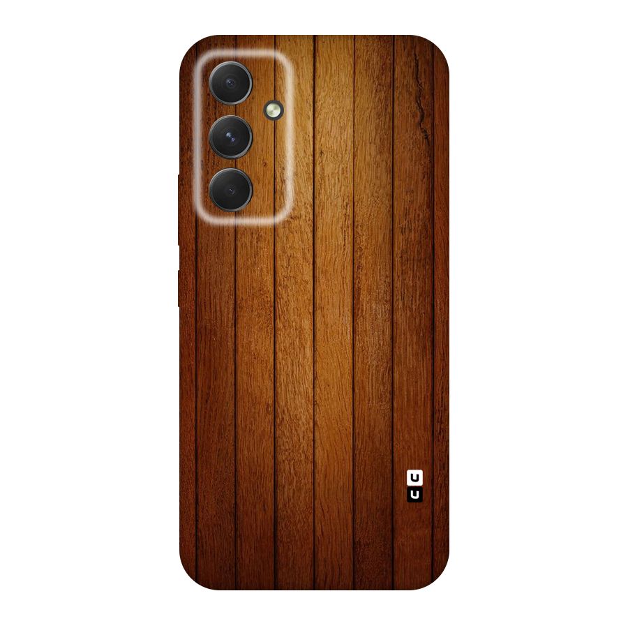 Proper Brown Wood Original Polycarbonate Back Case for Galaxy A54