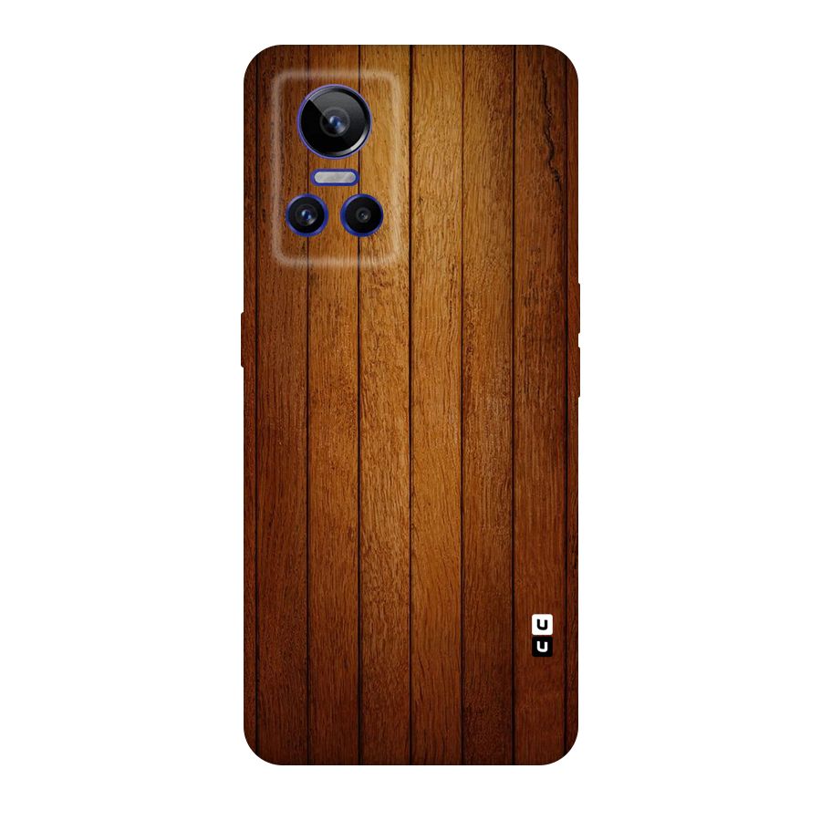 Proper Brown Wood Original Polycarbonate Back Case for Realme GT Neo 3