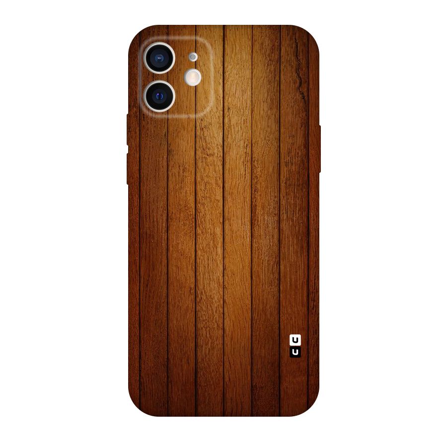 Proper Brown Wood Original Polycarbonate Back Case for iPhone 12