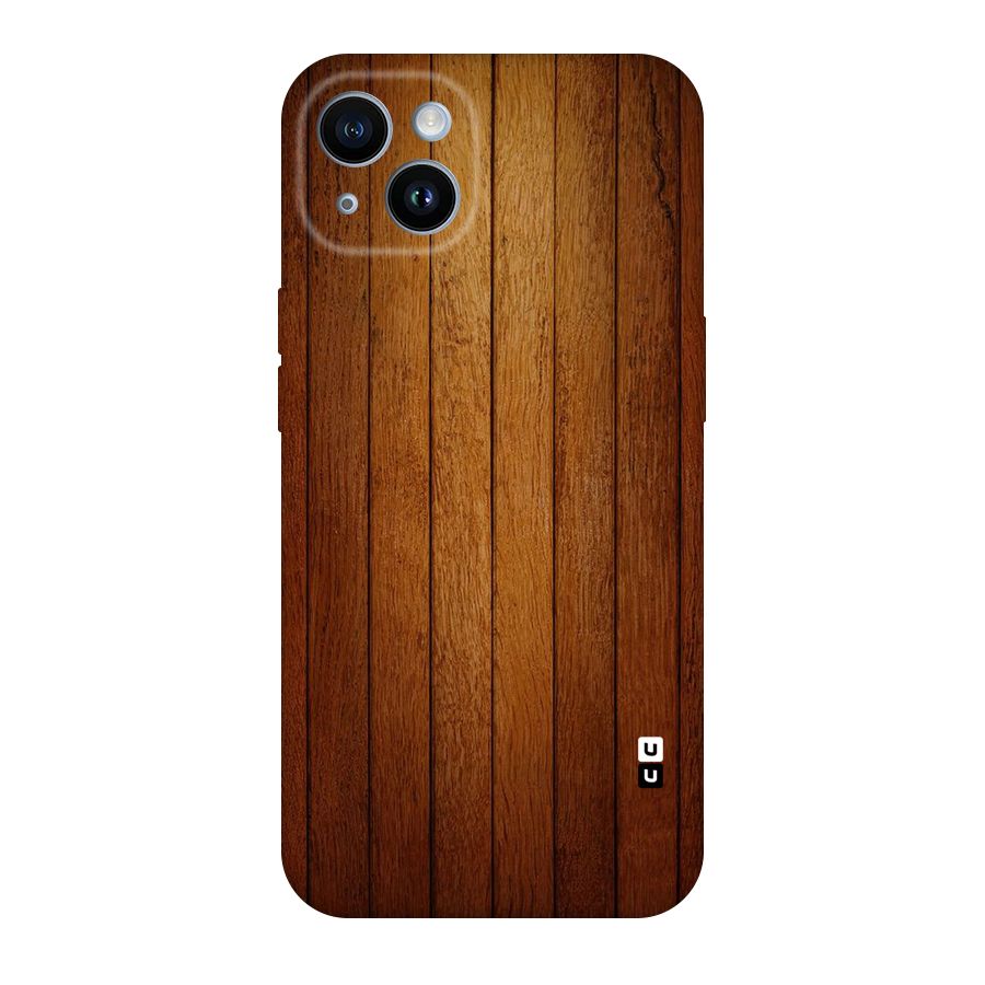 Proper Brown Wood Original Polycarbonate Back Case for iPhone 14
