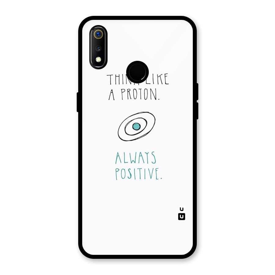 Proton Positive Glass Back Case for Realme 3