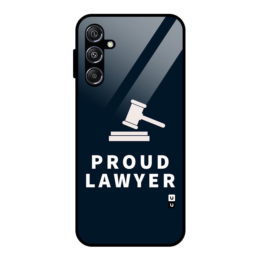 Proud Lawyer Glass Back Case for Galaxy M34 5G