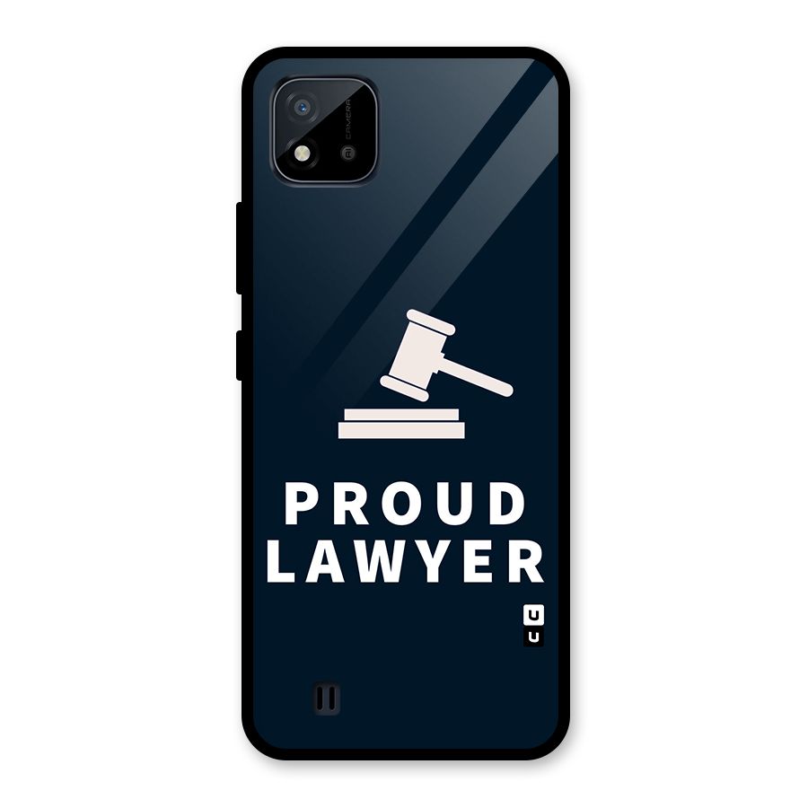 Proud Lawyer Glass Back Case for Realme C11 2021