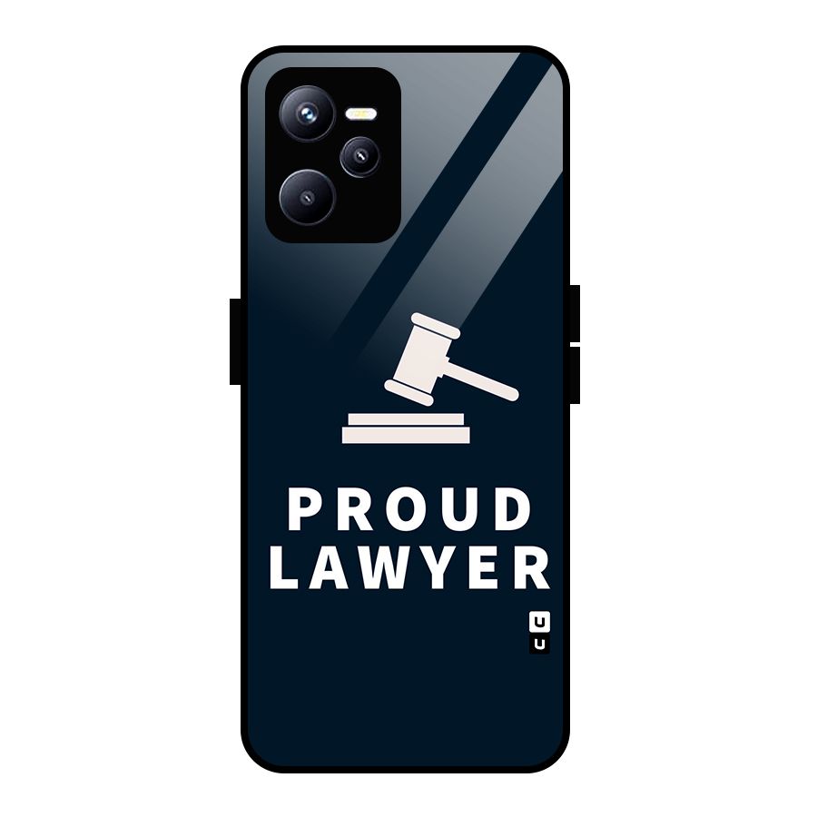 Proud Lawyer Glass Back Case for Realme C35