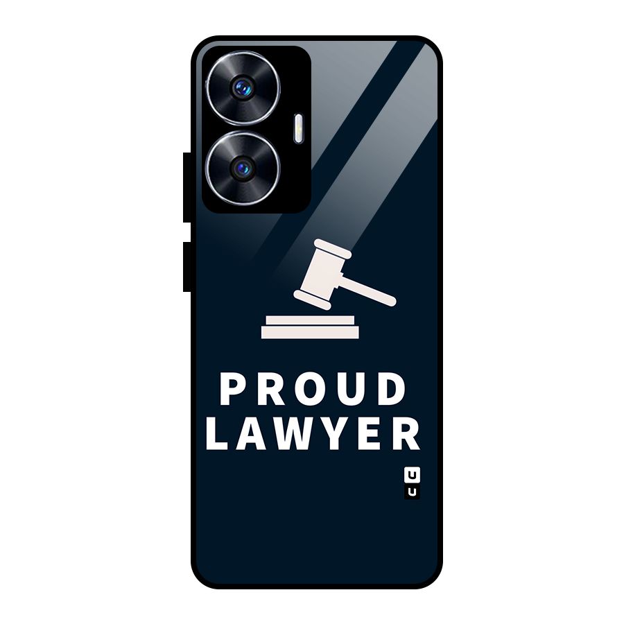 Proud Lawyer Glass Back Case for Realme Narzo N55
