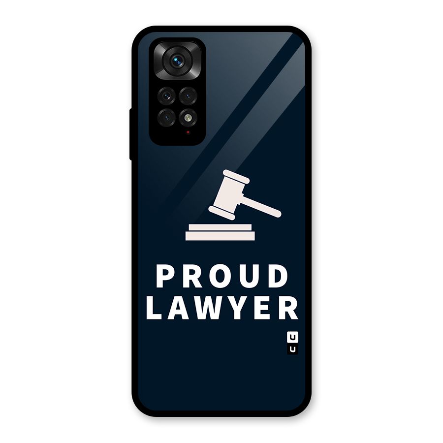 Proud Lawyer Glass Back Case for Redmi Note 11S