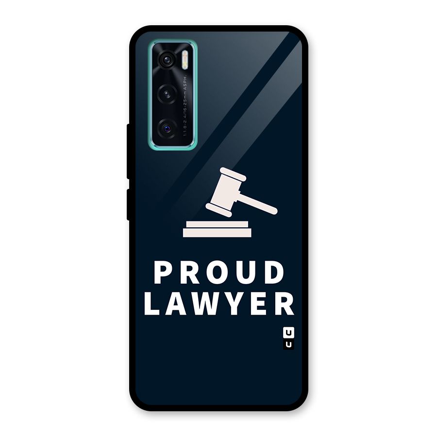 Proud Lawyer Glass Back Case for Vivo V20 SE