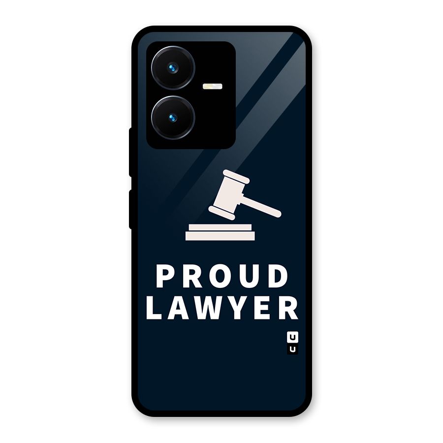 Proud Lawyer Glass Back Case for Vivo Y22s