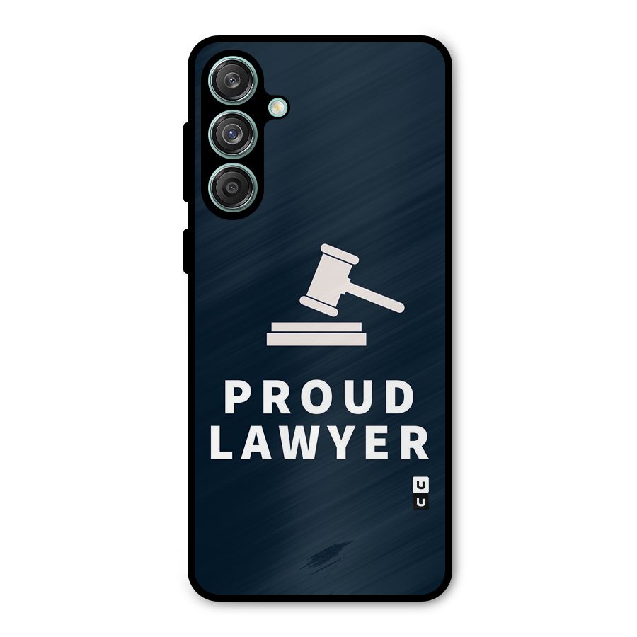 Proud Lawyer Metal Back Case for Galaxy M55 5G