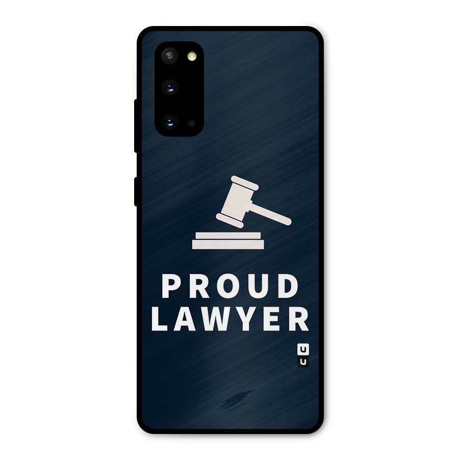 Proud Lawyer Metal Back Case for Galaxy S20