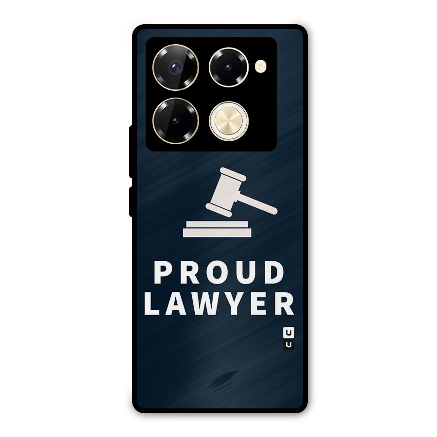 Proud Lawyer Metal Back Case for Infinix Note 40 Pro Plus