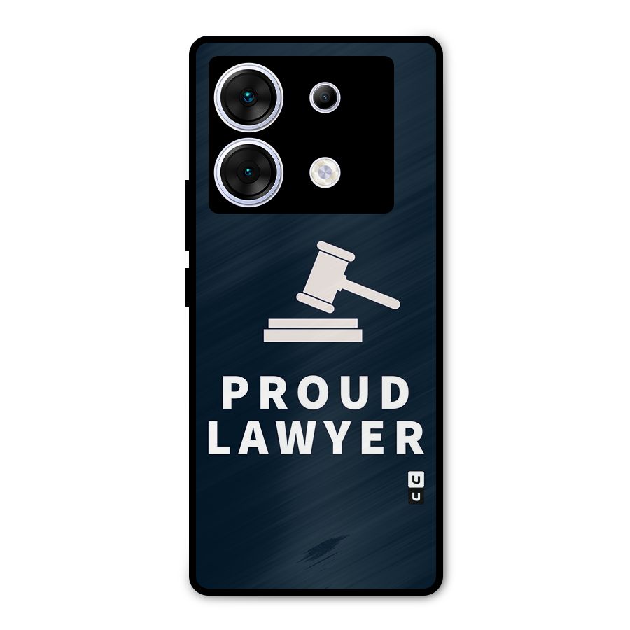 Proud Lawyer Metal Back Case for Infinix Zero 30 5G