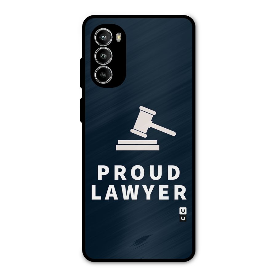 Proud Lawyer Metal Back Case for Moto G52