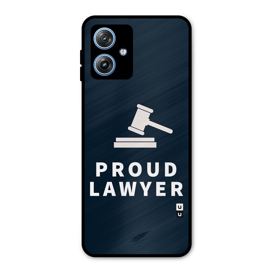 Proud Lawyer Metal Back Case for Moto G54