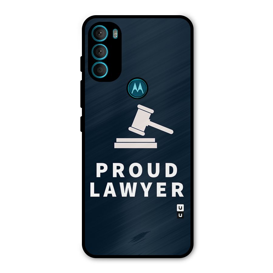 Proud Lawyer Metal Back Case for Moto G71 5G