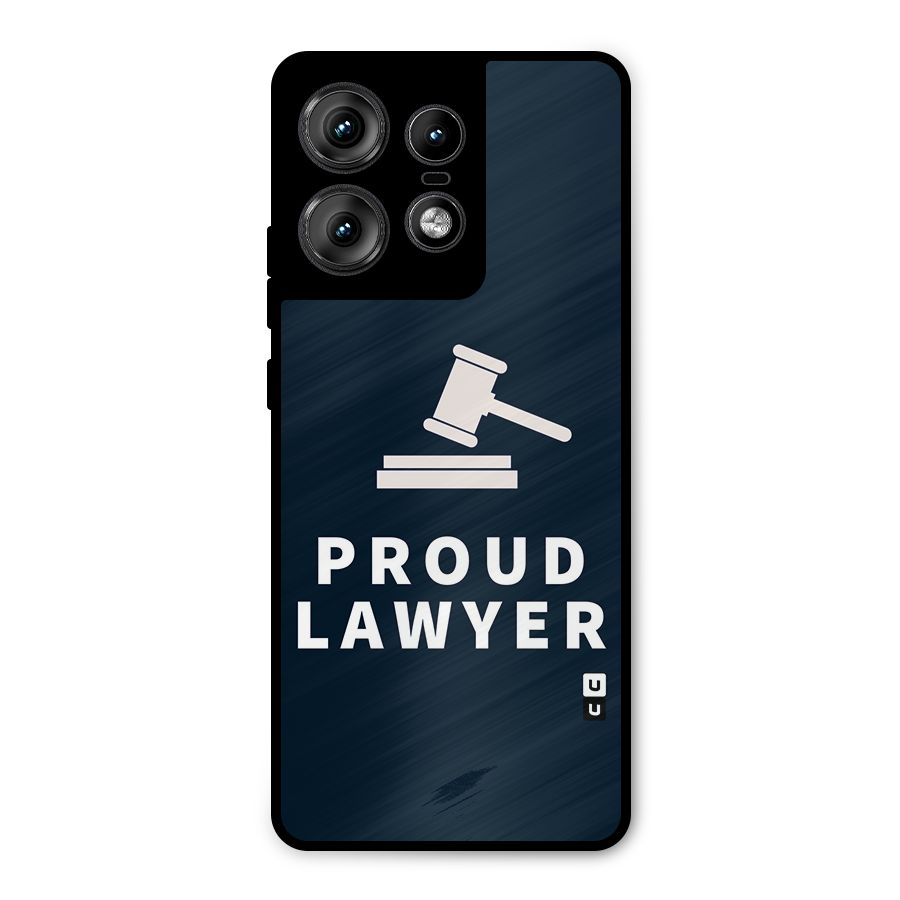 Proud Lawyer Metal Back Case for Motorola Edge 50 Pro