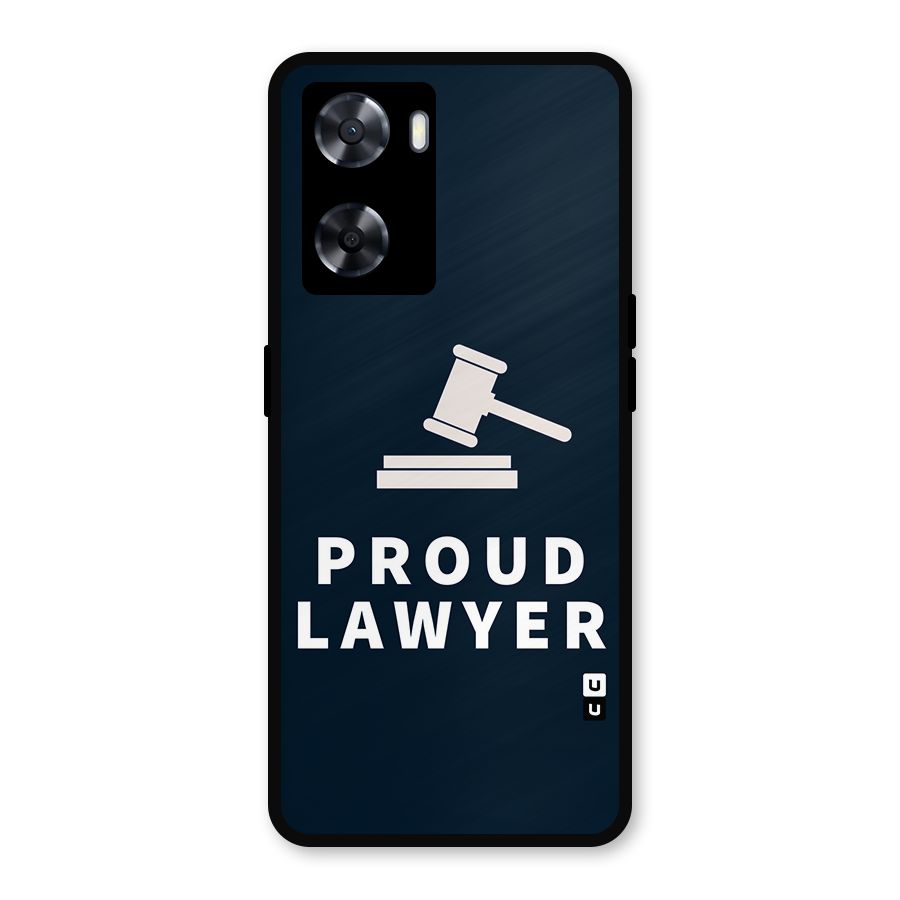 Proud Lawyer Metal Back Case for Oppo A77s