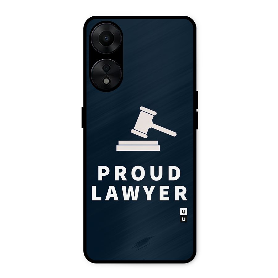 Proud Lawyer Metal Back Case for Oppo A78 5G