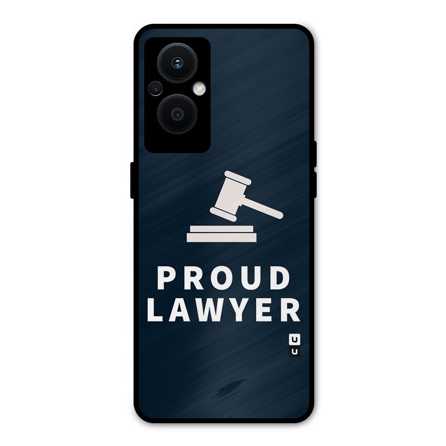 Proud Lawyer Metal Back Case for Oppo F21s Pro 5G