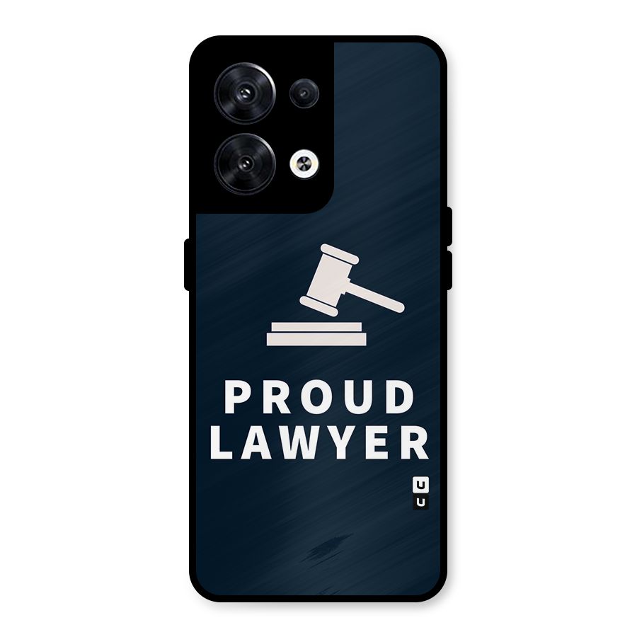 Proud Lawyer Metal Back Case for Oppo Reno8 5G