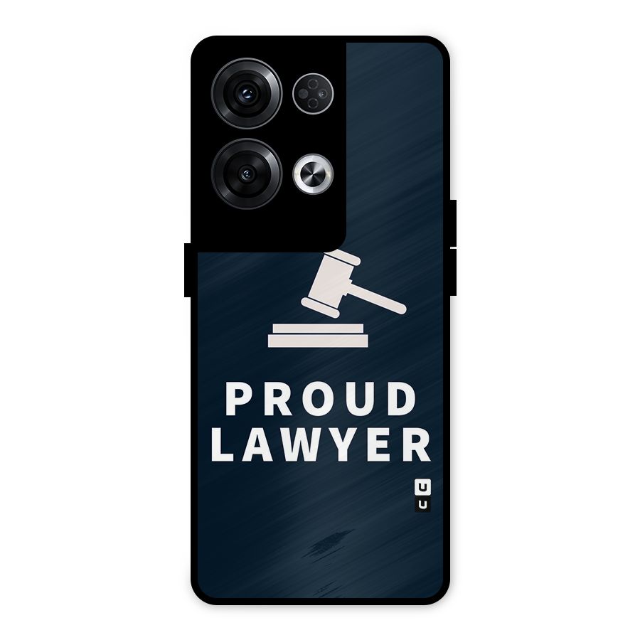 Proud Lawyer Metal Back Case for Oppo Reno8 Pro 5G