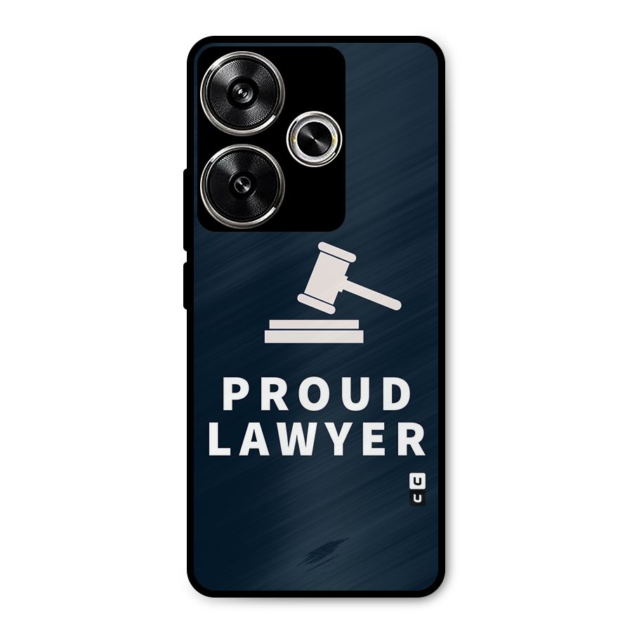Proud Lawyer Metal Back Case for Poco F6
