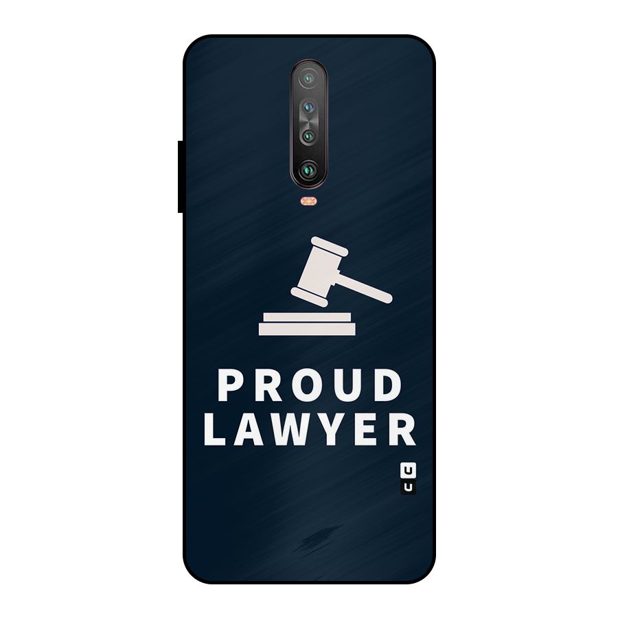 Proud Lawyer Metal Back Case for Poco X2