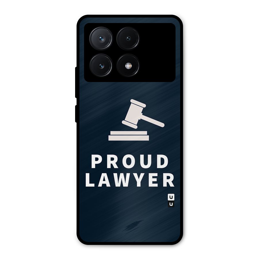 Proud Lawyer Metal Back Case for Poco X6 Pro
