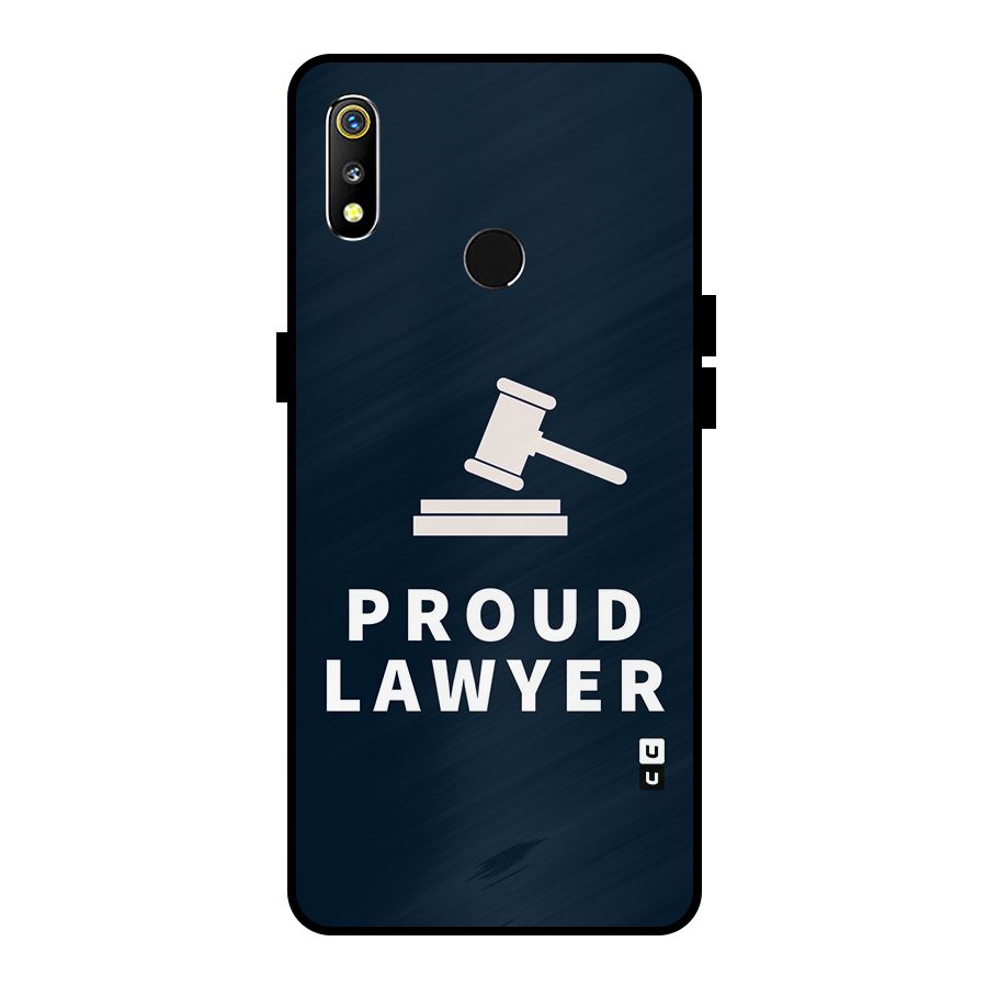 Proud Lawyer Metal Back Case for Realme 3i