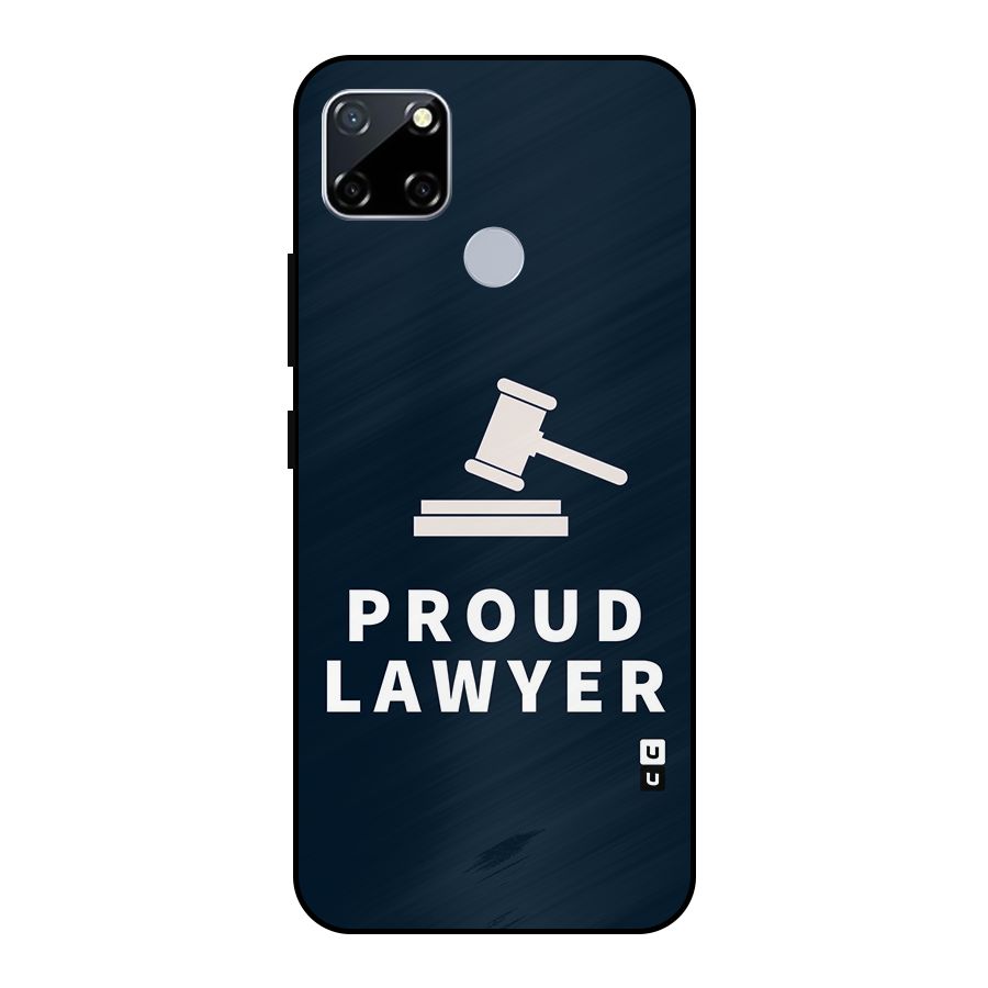 Proud Lawyer Metal Back Case for Realme Narzo 20