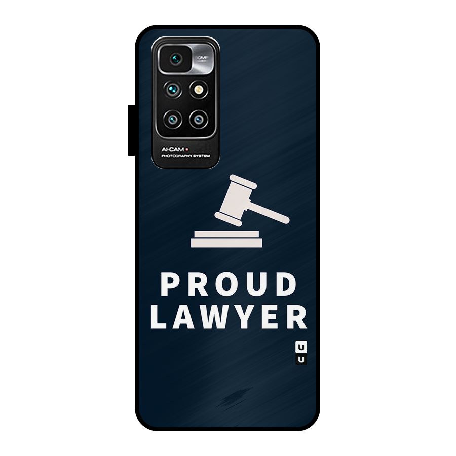 Proud Lawyer Metal Back Case for Redmi 10 Prime