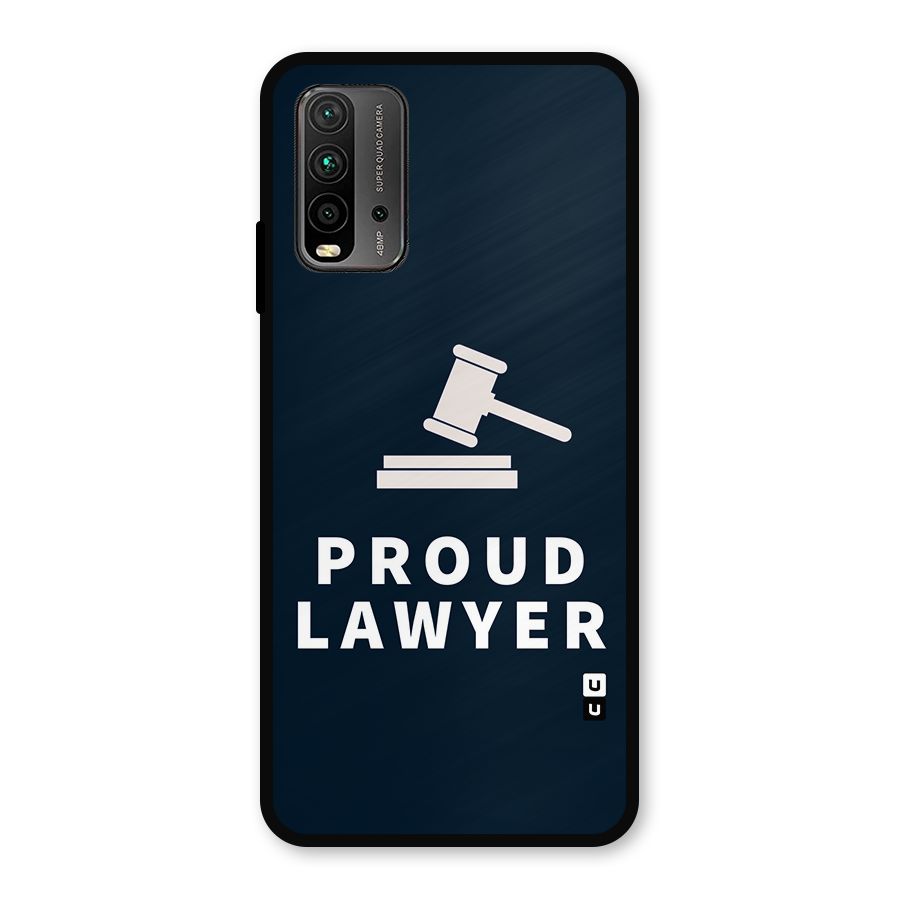 Proud Lawyer Metal Back Case for Redmi 9 Power