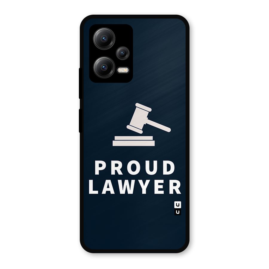 Proud Lawyer Metal Back Case for Redmi Note 12 5G
