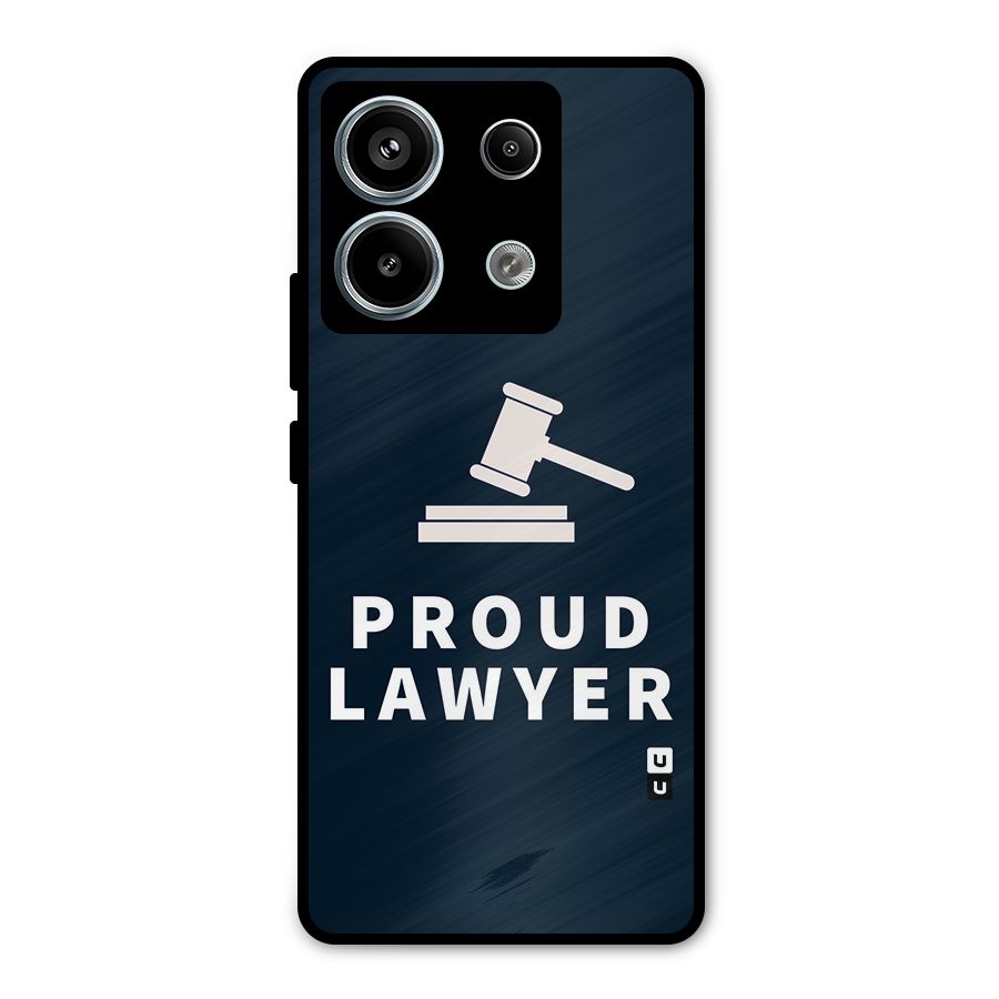 Proud Lawyer Metal Back Case for Redmi Note 13 Pro 5G