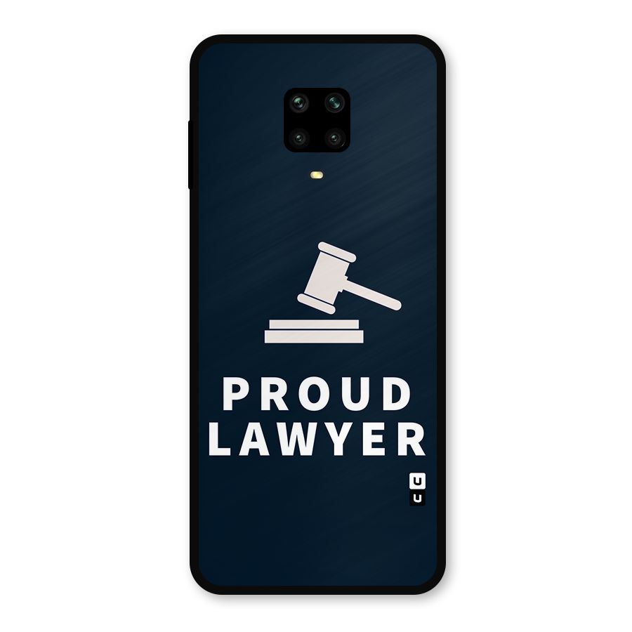 Proud Lawyer Metal Back Case for Redmi Note 9 Pro Max