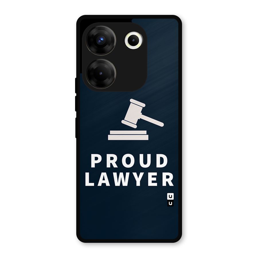 Proud Lawyer Metal Back Case for Tecno Camon 20