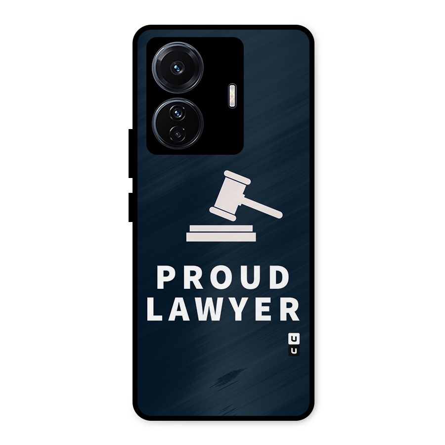 Proud Lawyer Metal Back Case for Vivo T1 Pro