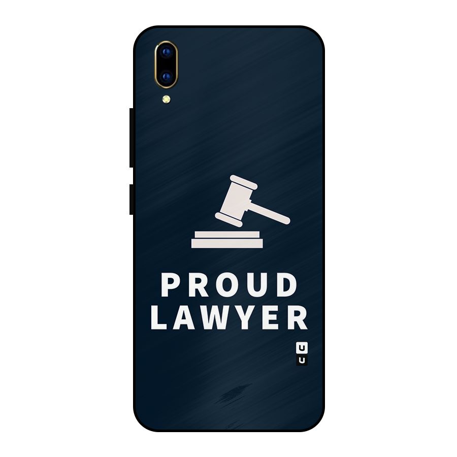 Proud Lawyer Metal Back Case for Vivo V11 Pro