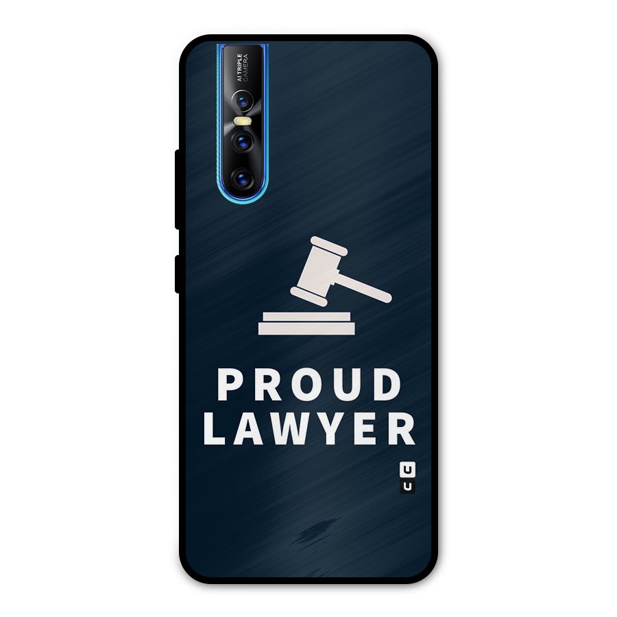 Proud Lawyer Metal Back Case for Vivo V15 Pro