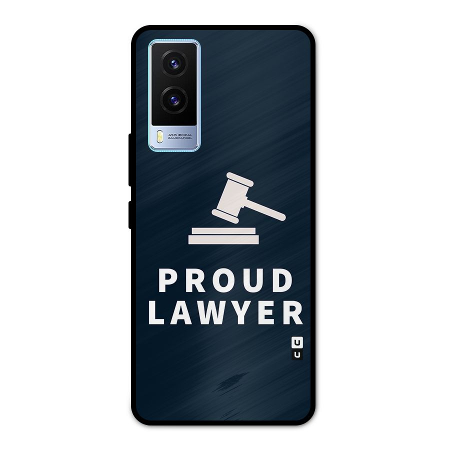 Proud Lawyer Metal Back Case for Vivo V21e 5G