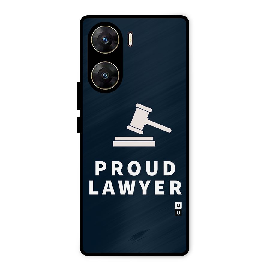 Proud Lawyer Metal Back Case for Vivo V29e