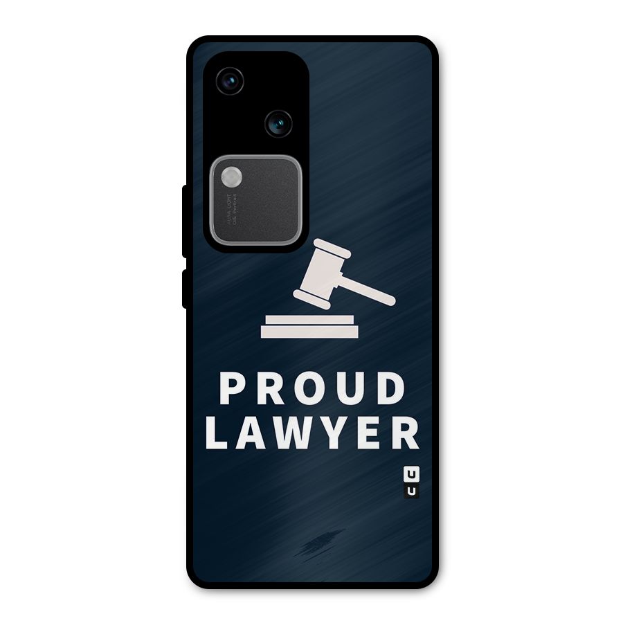 Proud Lawyer Metal Back Case for Vivo V30